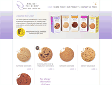 Tablet Screenshot of againstthegrainfoods.com